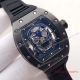 2017 Copy Richard Mille RM 052 Watch Black plated Blue Skull Rubber (2)_th.jpg
